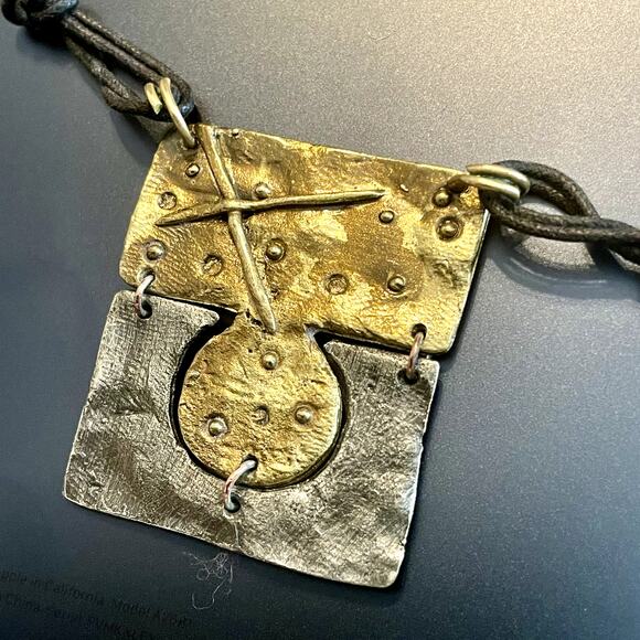 Modern Mixed Metal Artisan Jewelry Set - Picture 5 of 7